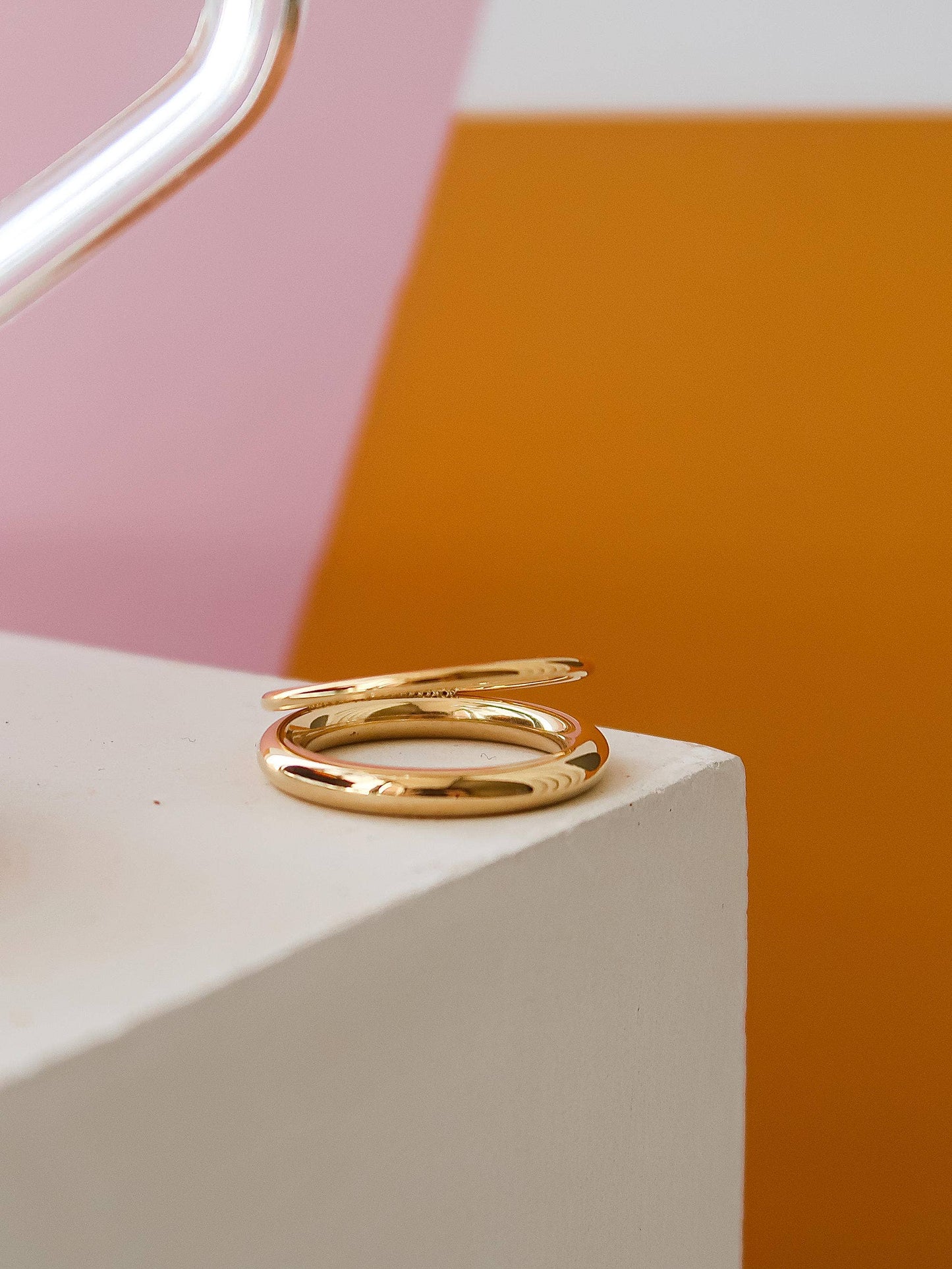 Cider Glow Double Band Ring