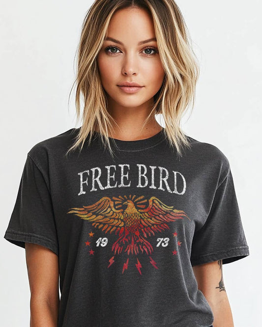 Free Bird Forever Graphic Tee Shirt