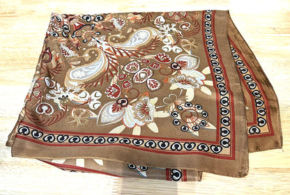 Saddlewood Silk Scarf