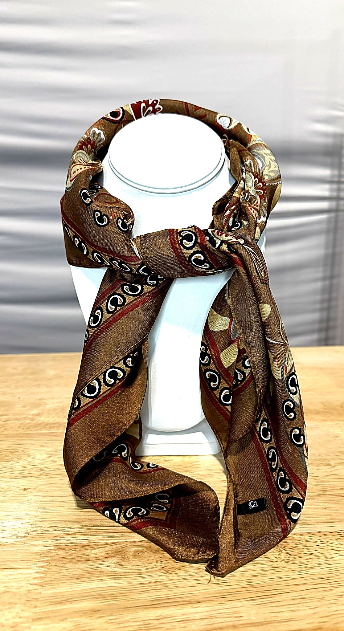 Saddlewood Silk Scarf