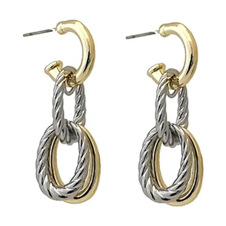The Layered Link Earrings
