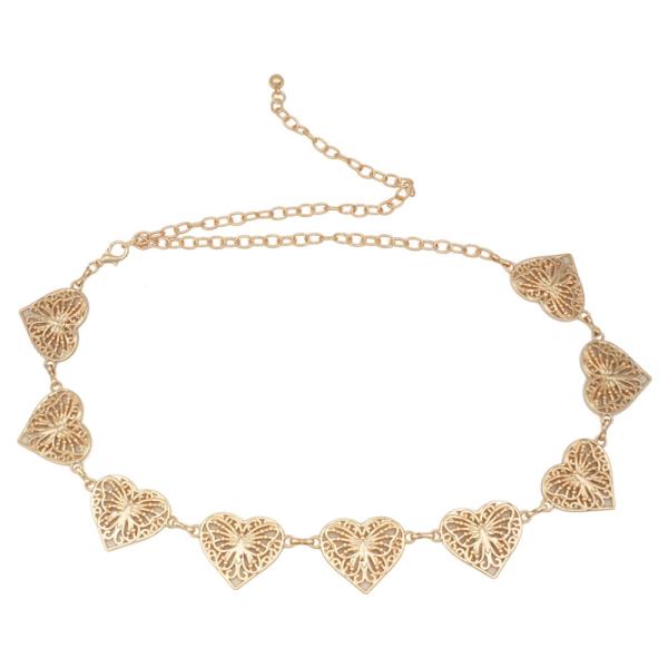 Silver Sage Heart Concho Belt