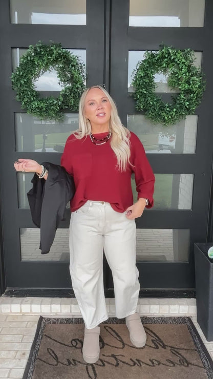 Off the Curve Barrel Jeans