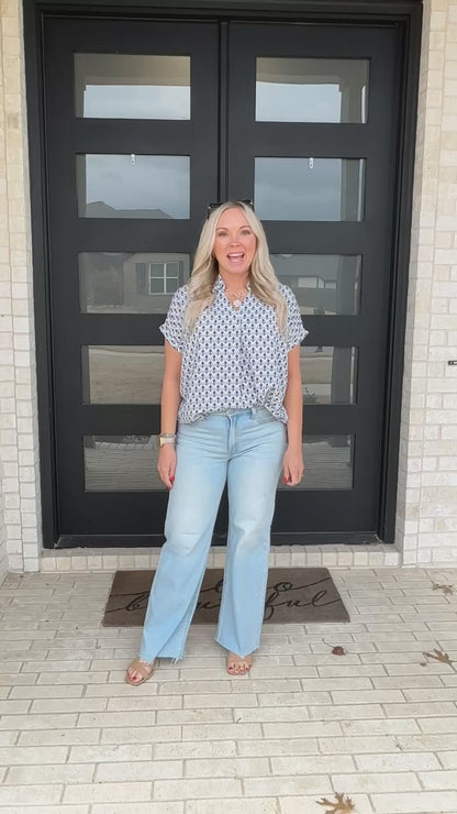 Portside Print Blouse