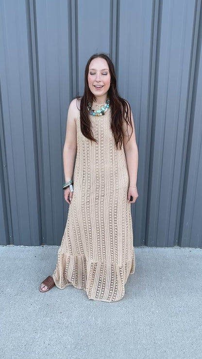 Golden Hour Crochet Dress