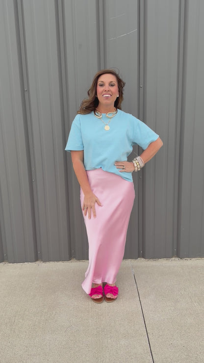 Pink Theory Midi Skirt
