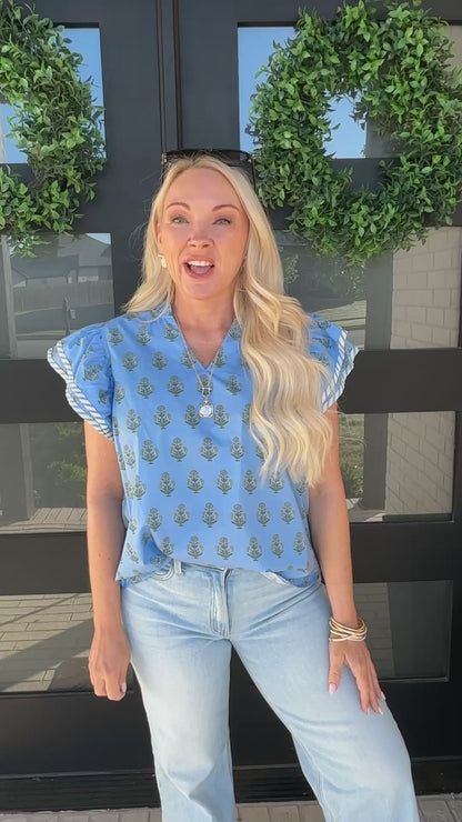 Meadow Ruffle Blouse