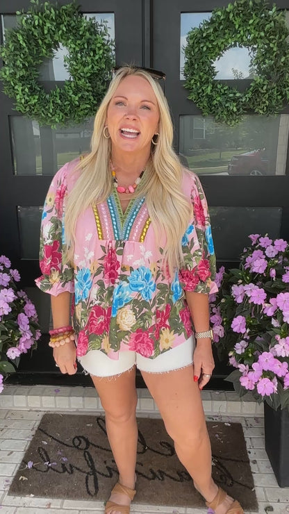 Painted Petals Blouse