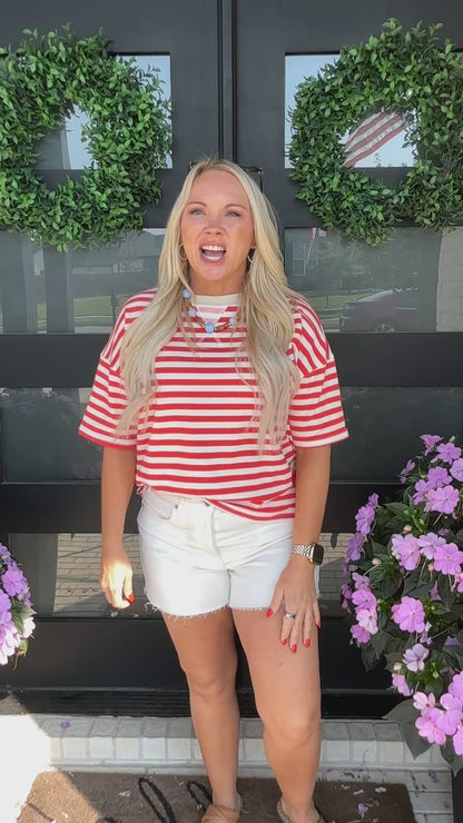 Color Pop Stripe Tee