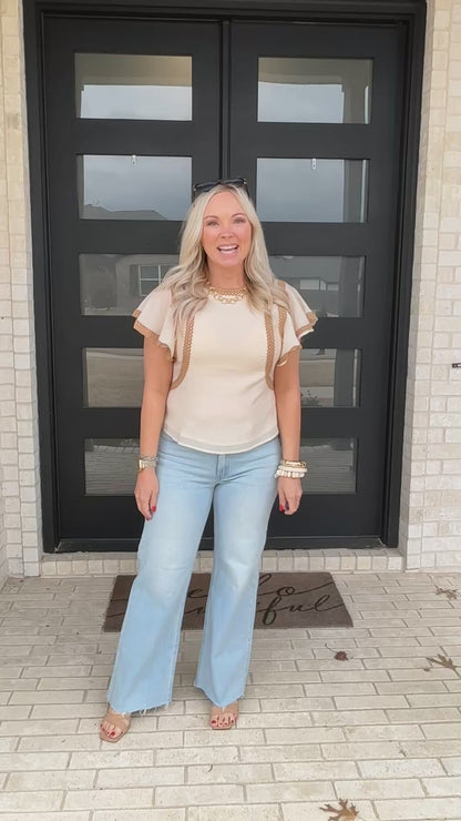 Golden Hour Trim Blouse