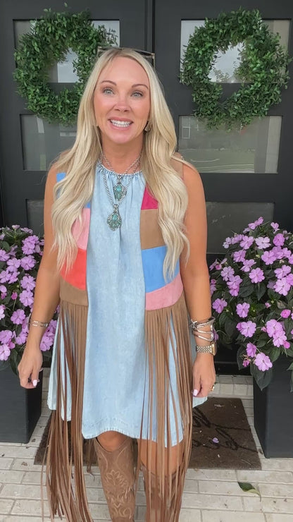 Sunset Mesa Fringe Vest