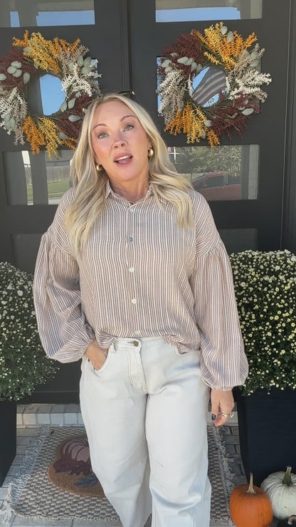 Hadley Stripe Button Down