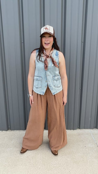 Utility Denim Vest