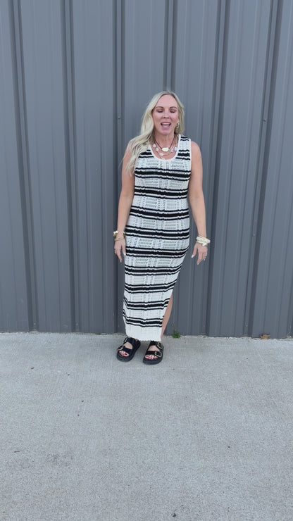 Harbor Stripe Maxi Dress