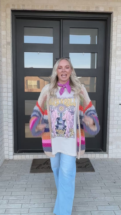 Rock ’N Roll World Tour Graphic Tunic Tee