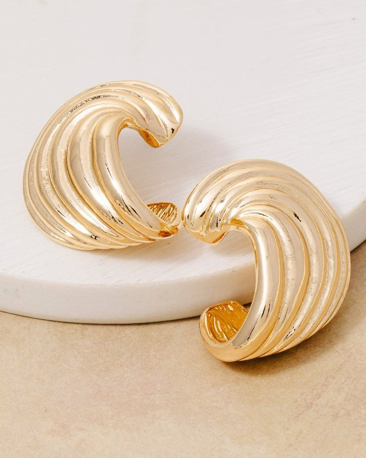 Gilded Wave Earrings
